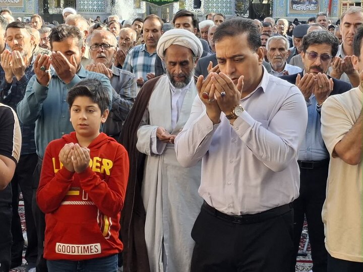 تصاویر/ نماز عیدسعیدقربان در آستان مقدس هلال بن علی (ع)