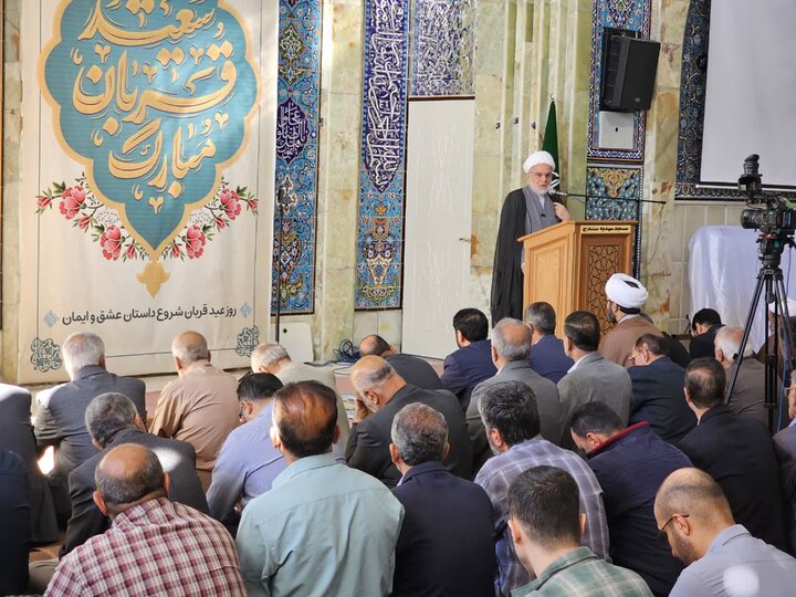 تصاویر/ برگزاری نماز عید قربان در سنندج