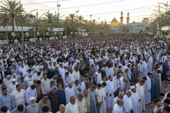 اقامه نماز عید قربان در بین الحرمین کربلای معلی