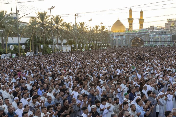 اقامه نماز عید قربان در بین الحرمین کربلای معلی