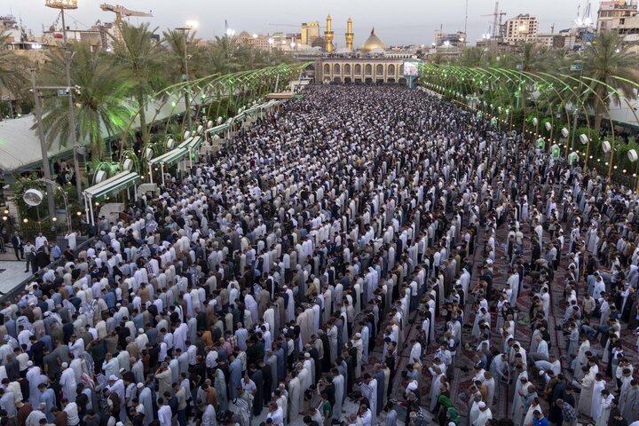 اقامه نماز عید قربان در بین الحرمین کربلای معلی