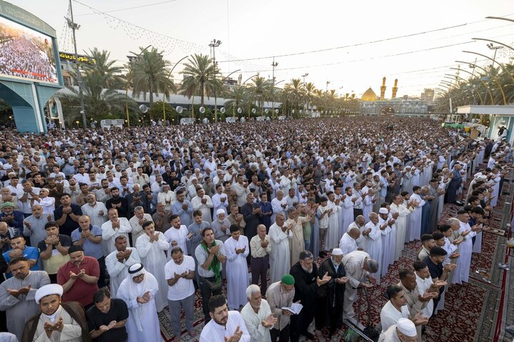 اقامه نماز عید قربان در بین الحرمین کربلای معلی