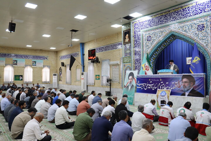 تصاویر/ اقامه نماز عید سعید قربان در دیّر