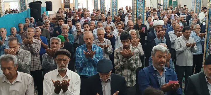 تصاویر/اقامه نماز عید قربان در ساوه