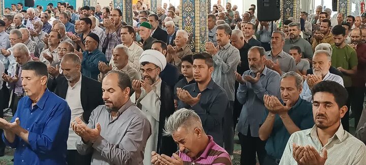 تصاویر/اقامه نماز عید قربان در ساوه
