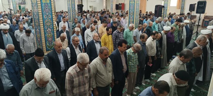 تصاویر/اقامه نماز عید قربان در ساوه