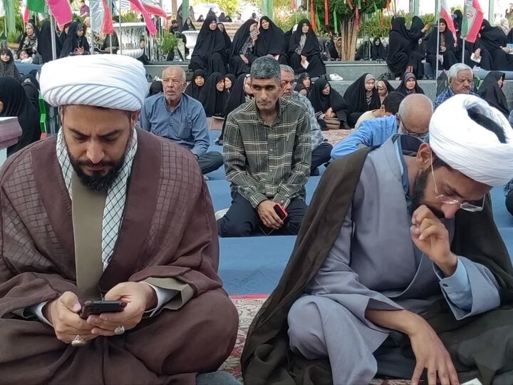 تصاویر/ اقامه نماز عید قربان در شهر خانوک