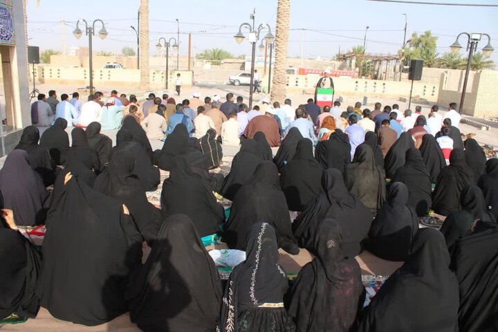 تصاویر/ اقامه نماز عید قربان در شهر جازموریان