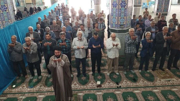 تصاویر/ اقامه نماز عید قربان در شهر کوهبنان