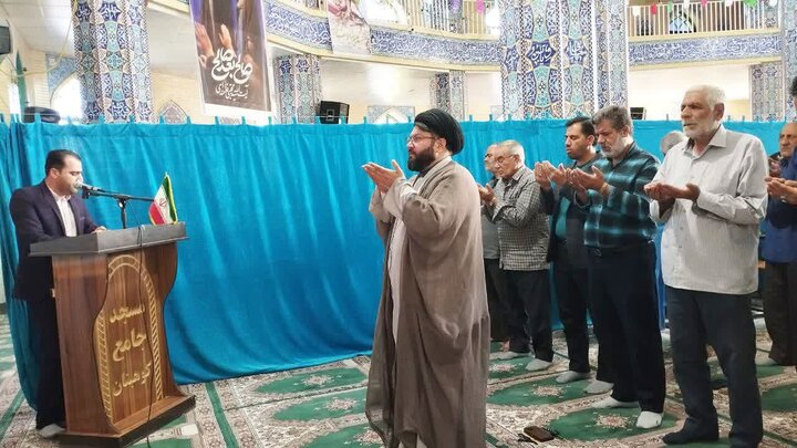 تصاویر/ اقامه نماز عید قربان در شهر کوهبنان