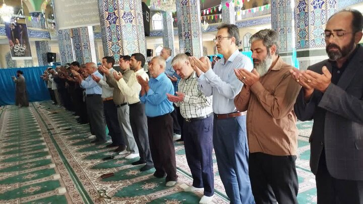 تصاویر/ اقامه نماز عید قربان در شهر کوهبنان