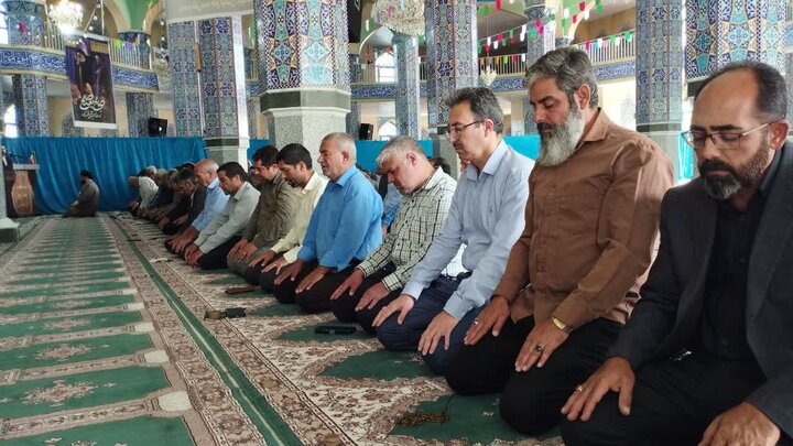 تصاویر/ اقامه نماز عید قربان در شهر کوهبنان