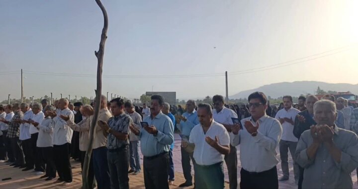 تصاویر/ اقامه نماز عید قربان در شهر نودژ