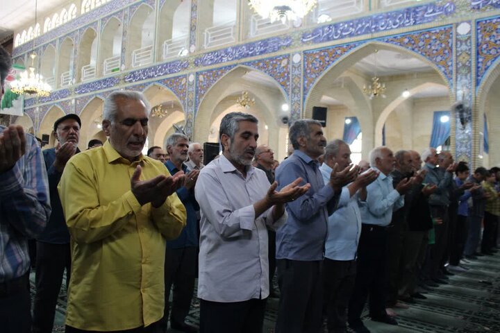 تصاویر/ اقامه نماز عید قربان در شهر راین