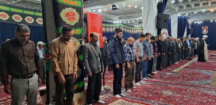 تصاویر / اقامه نماز عید سعید قربان در شهرستان‌های استان همدان