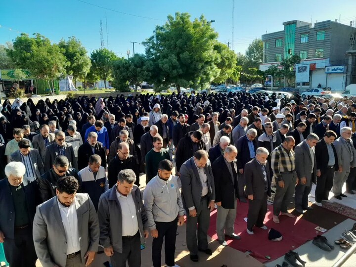 تصاویر / اقامه نماز عید سعید قربان در شهرستان‌های استان همدان
