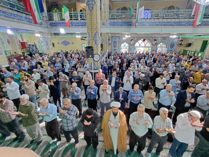 تصاویر/ اقامه باشکوه نماز عید قربان با حضور آحاد مردم در مصلی ورامین