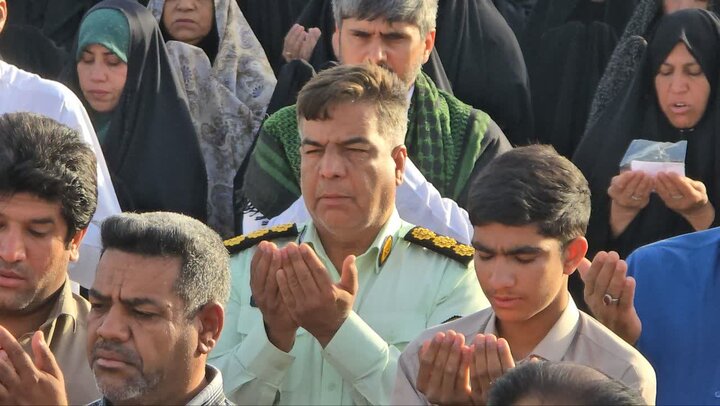 تصاویر/ اقامه نماز عید قربان در شهر ریگان