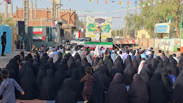 تصاویر/ اقامه نماز عید قربان در شهر ریگان