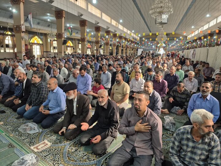 تصاویر/ ماندگار از شکوه حضور مردم مومن شهرستان پاکدشت در نماز عید سعید قربان