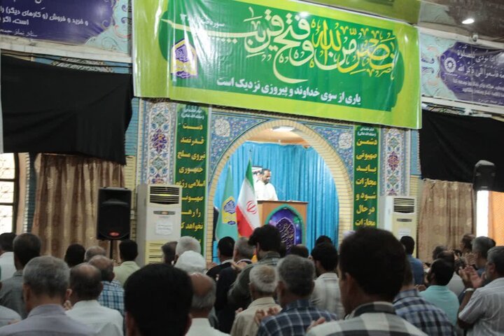 نماز عید قربان خورموج به روایت تصاویر