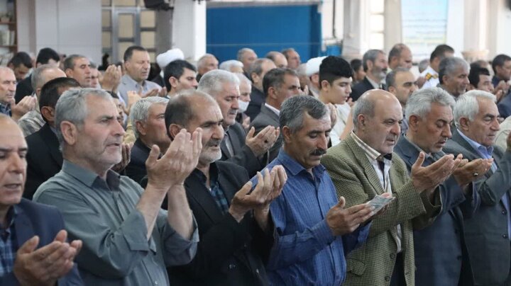 تصاویر/ اقامه نماز عید قربان در شاهین دژ