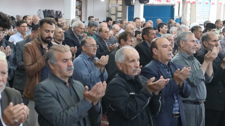 تصاویر/ اقامه نماز عید قربان در شاهین دژ