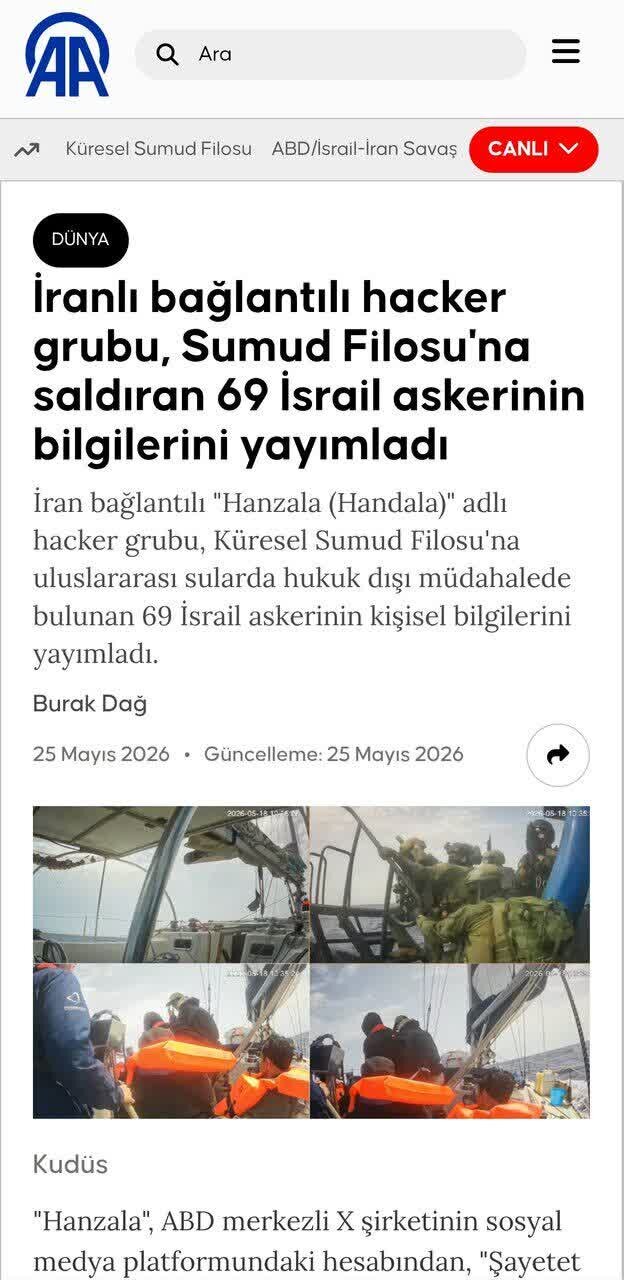 Kundi la Wadukuzi Linalohusishwa na Iran Katika Shirika Rasmi la Habari la Uturuki