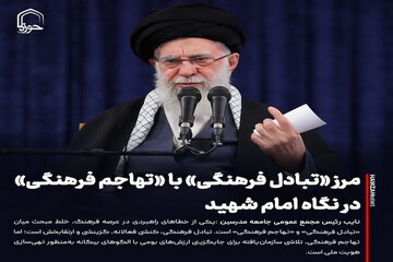 عکس نوشت| مرز «تبادل فرهنگی» با «تهاجم فرهنگی» در نگاه امام شهید