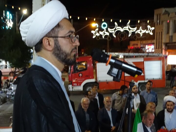 تصاویر/ برگزاری اجتماع شکوهمند مردمی در شهرستان چهاربرج