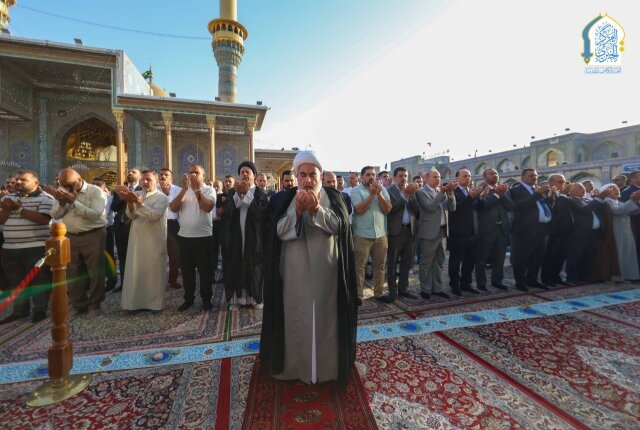 برپایی نماز عید سعید قربان در حرم امامین کاظمین (علیهما السلام)