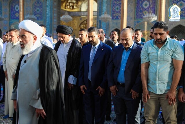 برپایی نماز عید سعید قربان در حرم امامین کاظمین (علیهما السلام)