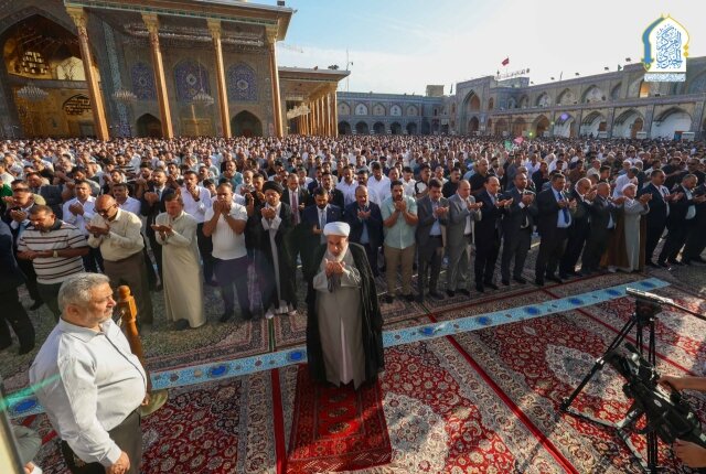 برپایی نماز عید سعید قربان در حرم امامین کاظمین (علیهما السلام)