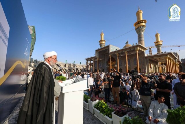 برپایی نماز عید سعید قربان در حرم امامین کاظمین (علیهما السلام)
