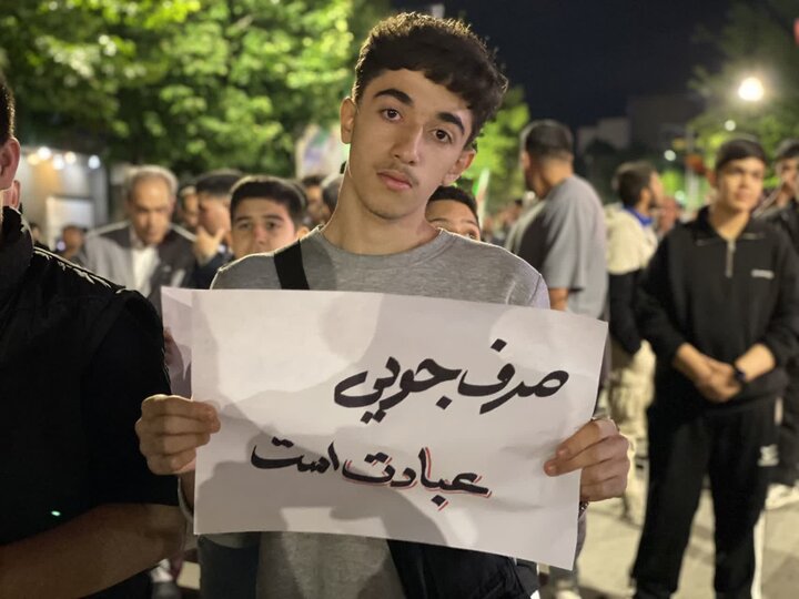 تصاویر/ هشتاد و نهمین شب از تجمعات مردمی در میاندوآب