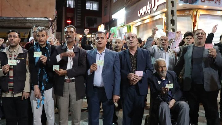 تصاویر/ موج هشتاد و نهم؛ تکرارِ یک عهدِ ناگسستنی در خیابان انقلاب تکاب