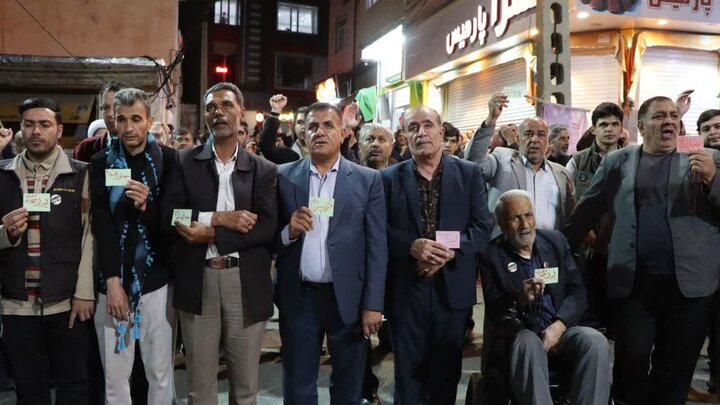 تصاویر/ موج هشتاد و نهم؛ تکرارِ یک عهدِ ناگسستنی در خیابان انقلاب تکاب