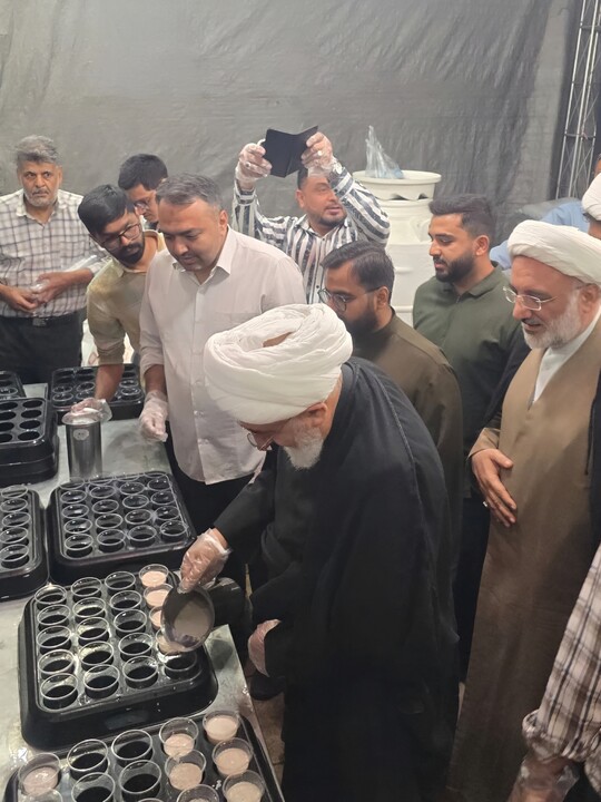 قمِ مقدسہ میں ایرانی عوام سے اظہارِ یکجہتی، حجۃ الاسلام عبد المجید حکیم الٰہی کا شیعیانِ ہند کے موکب کا دورہ