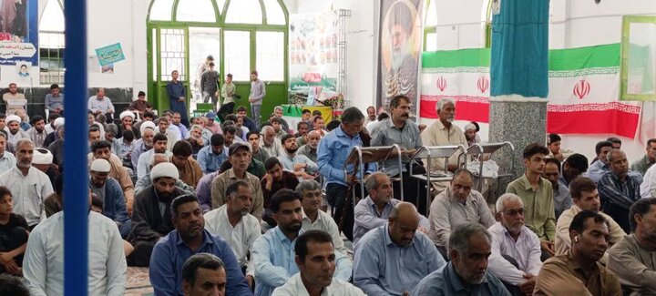تصاویر/ اقامه نمازجمعه شهر ریگان