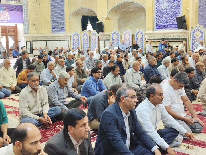 تصاویر/ اقامه نمازجمعه شهر بم