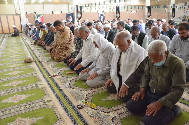 تصاویر/ آیین عبادی سیاسی نماز جمعه شهرستان زهک