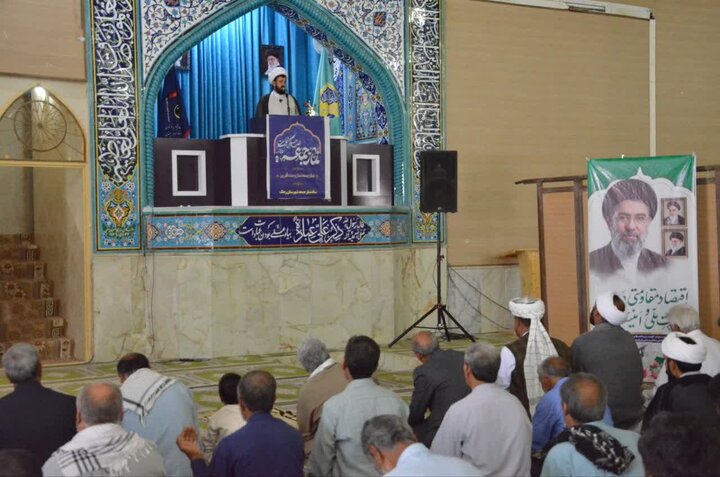 تصاویر/ آیین عبادی سیاسی نماز جمعه شهرستان زهک