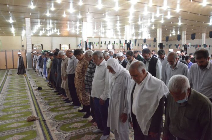 تصاویر/ آیین عبادی سیاسی نماز جمعه شهرستان زهک