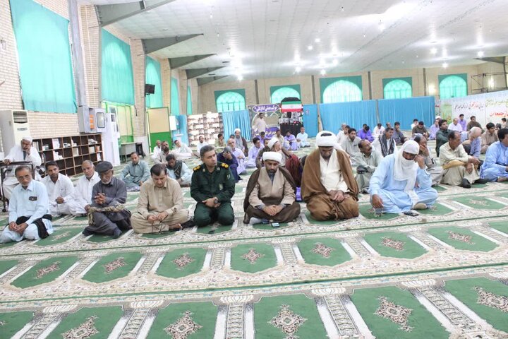 تصاویر/ آیین عبادی سیاسی نماز جمعه شهرستان دلگان