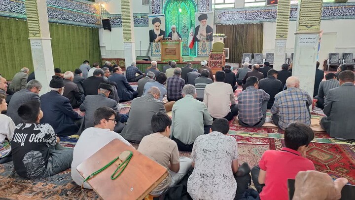 تصاویر/ نماز عبادی سیاسی جمعه ترکمنچای