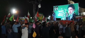 تصاویر/ نودمین شب ایستادگی مردم ساوه در بیعت با رهبر انقلاب