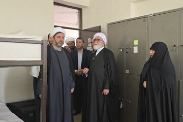 تصاویر/ بازدید تولیت آستان قدس از مراکز حوزوی بردسکن در جریان سفر به جنوب خراسان رضوی