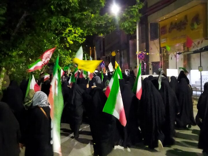 تصاویر| نودمین شب حماسه حضور نطنزی ها در خیابان‌ها و میدان‌های شهر