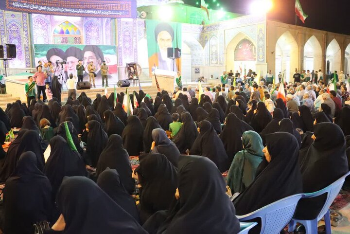 تصاویر/ تجمع حماسی مردم شریف بافق