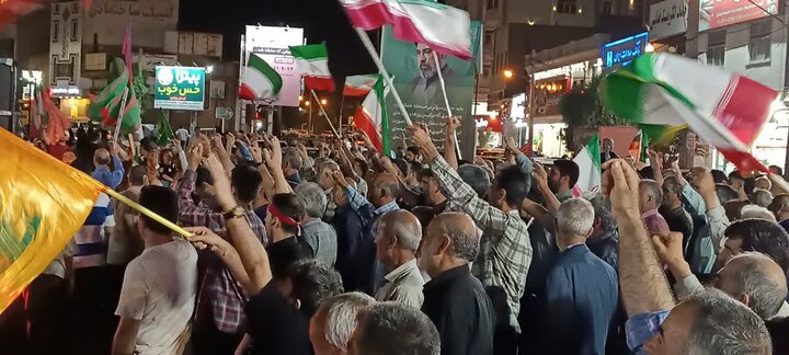تصاویر/نودمین شب ایستادگی مردم ساوه در بیعت با رهبر انقلاب